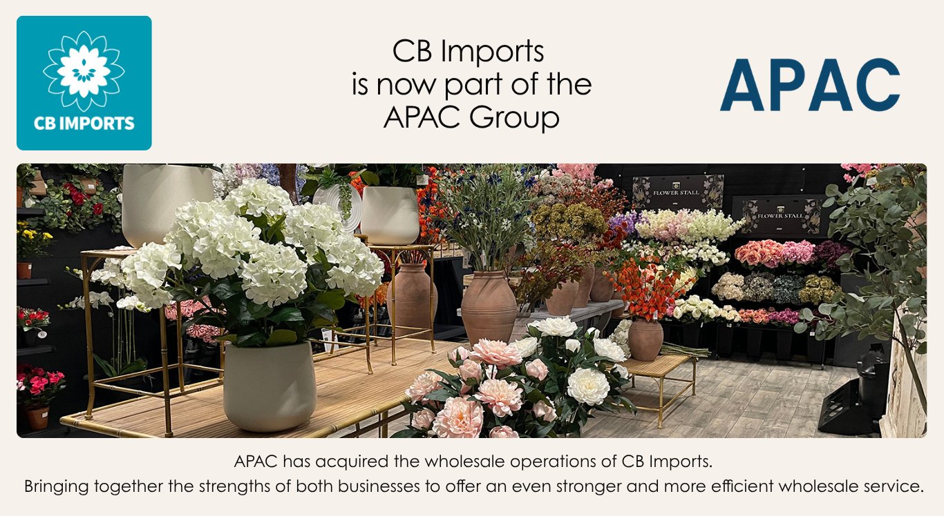 CB Imports is now part of the APAC Group. APAC has acquired the wholesale operations of CB Imports, bringing together the strengths of both businesses to offer an even stronger and more efficient wholesale service.